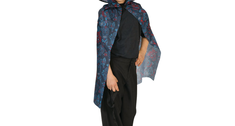 Funny Fashion Schedel cape kinderen