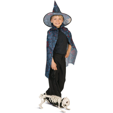 Funny Fashion Schedel cape kinderen