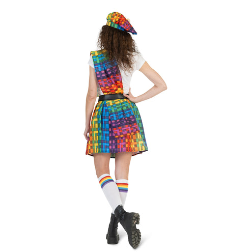 Funny Fashion Schotse kilt regenboog