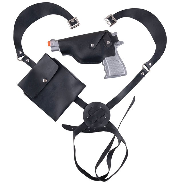 Funny Fashion Schoulderholster met pistool politie