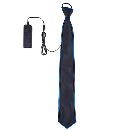 Funny Fashion Stropdas met licht blauw