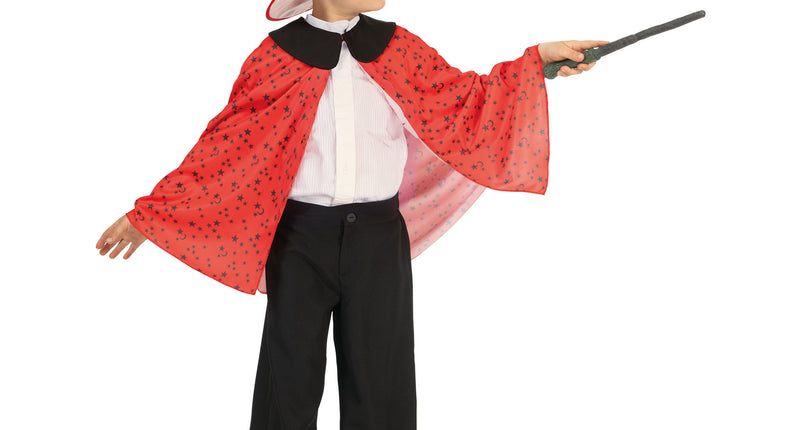 Funny Fashion Tovenaar cape kinderen