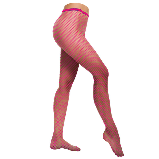 Funny Fashion Visnet panty Sara in neon roze