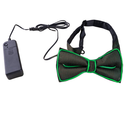 Funny Fashion Vlinderdas met licht groen