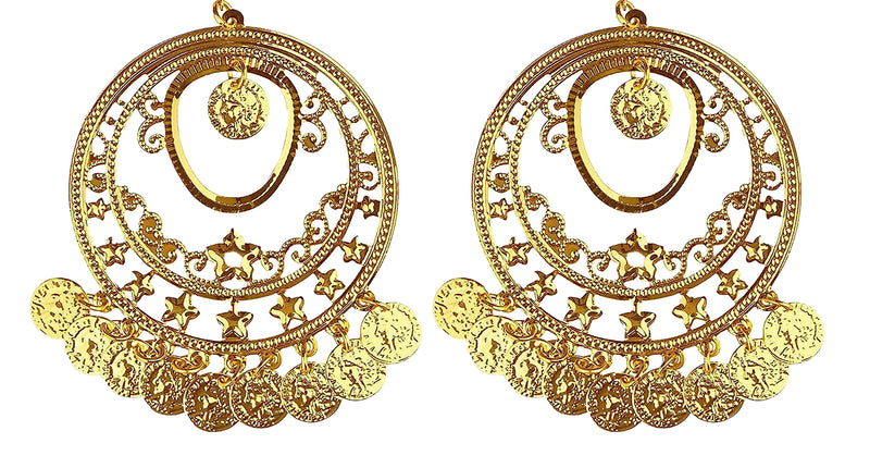 Funny Fashion Zigeuner oorbellen goud