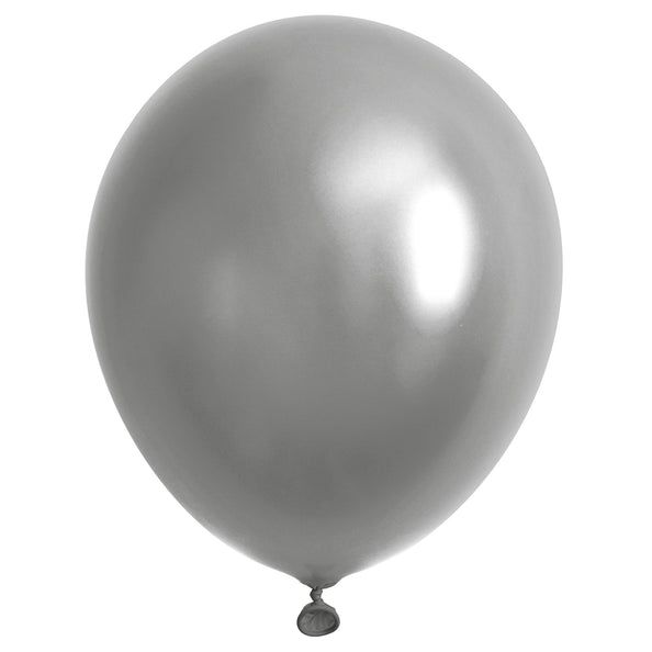 Funny Fashion Zilveren metallic ballonnen 40st