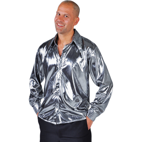 Magic by Freddy's Zilveren overhemd blouse heren