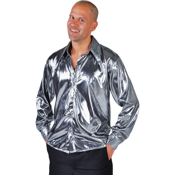 Magic by Freddy's Zilveren overhemd blouse heren