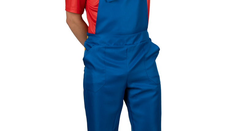 PartyXplosion Broek loodgieter blauw