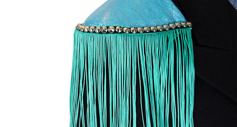 PartyXplosion Epauletten turquoise turquoise franjes