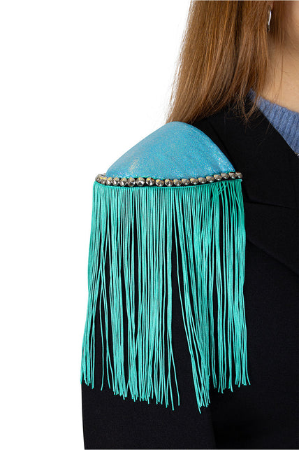 PartyXplosion Epauletten turquoise turquoise franjes