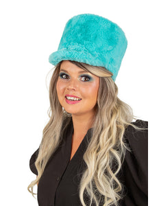 PartyXplosion Fanfarehoed pluche blauw / turquoise