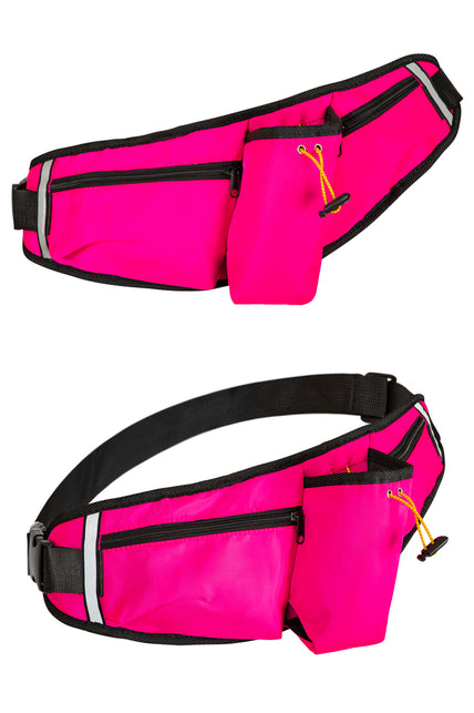 PartyXplosion Heuptas roze met flessenhouder