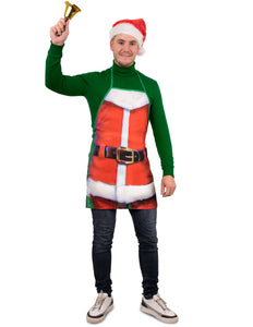 PartyXplosion Keukenschort Xmas Santa man