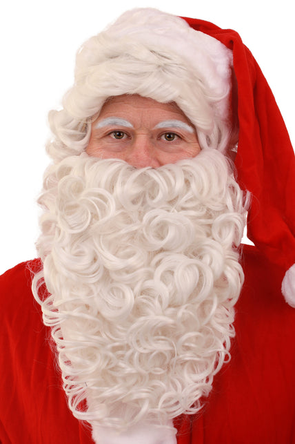 PartyXplosion Pruik en baard kerstman Ho Ho