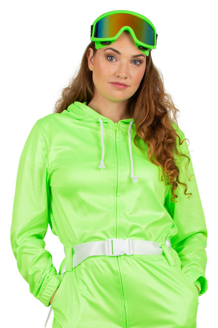 PartyXplosion Ski bril neon groen