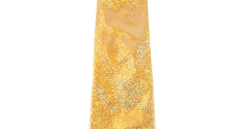 PartyXplosion Stropdas glitter goud hologram