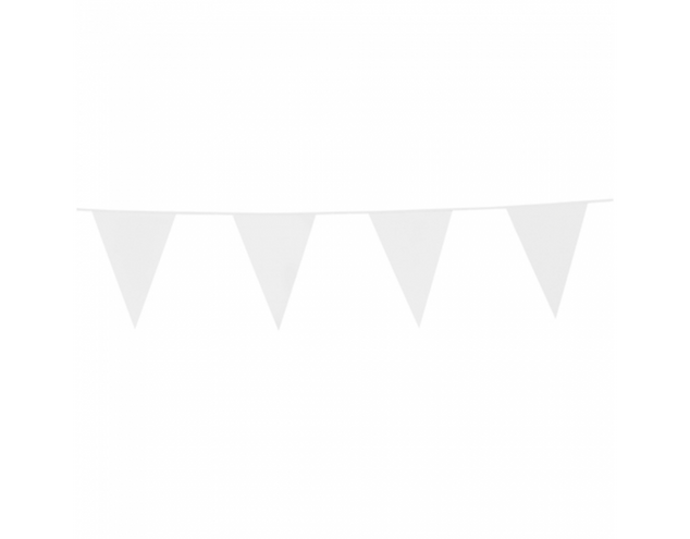 PartyXplosion Vlaggenlijn wit 10 meter