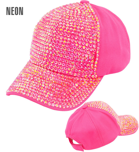 Pet strass neon roze met roze strassteentjes op klep en voorpand, met achterkant en sluiting
