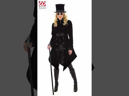 SUPLEAP Vrouwen Victoriaanse Gothic Vintage Frack Piraten Jas Steampunk Lange Jas, Zwart, L SUPLEAP Vrouwen Victoriaanse Gothic Vintage Frack Piraten Jas Steampunk Lange Jas, Zwart, L