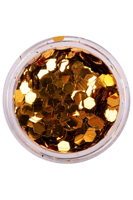 PXP Professional Colours PXP biologisch afbreekbare chunky glitter Deep Gold 2,5 gram