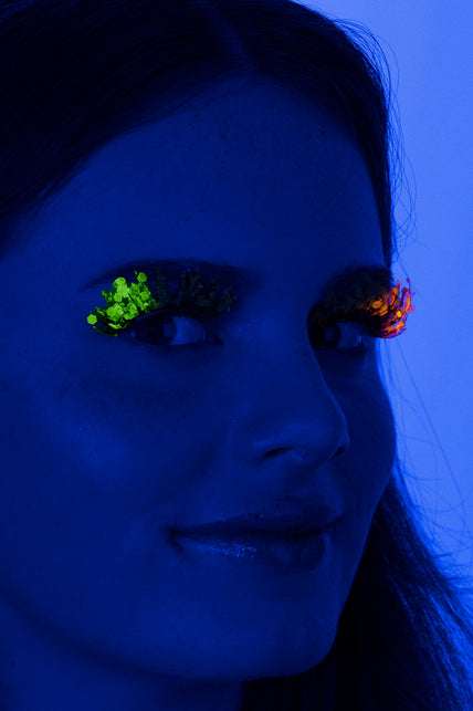 PXP Professional Colours PXP fluorescerende glitter wimpers Bi-color geel en groen