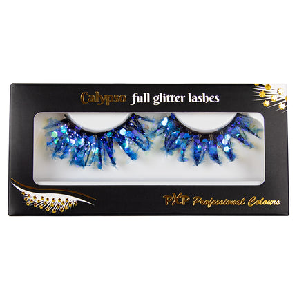 PXP Professional Colours PXP fluorescerende glitter wimpers blauw