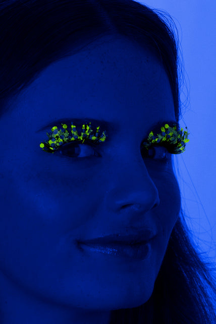 PXP Professional Colours PXP fluorescerende glitter wimpers blauw