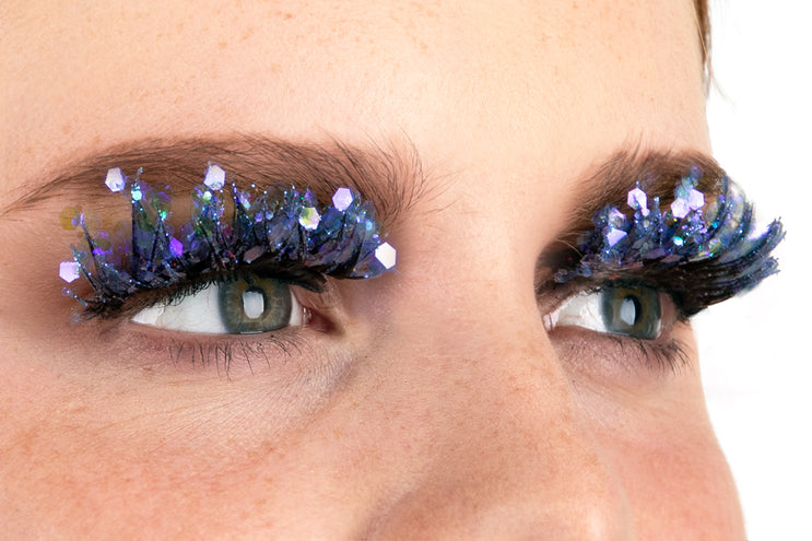 PXP Professional Colours PXP fluorescerende glitter wimpers blauw