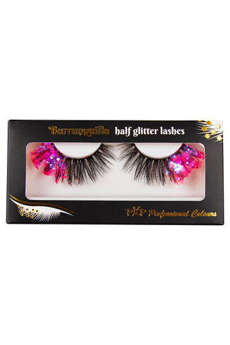 PXP Professional Colours PXP fluorescerende glitter wimpers Hotpink