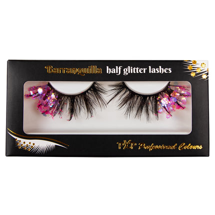 PXP Professional Colours PXP fluorescerende glitter wimpers roze