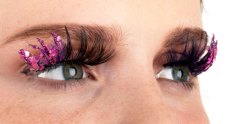 PXP Professional Colours PXP fluorescerende glitter wimpers roze