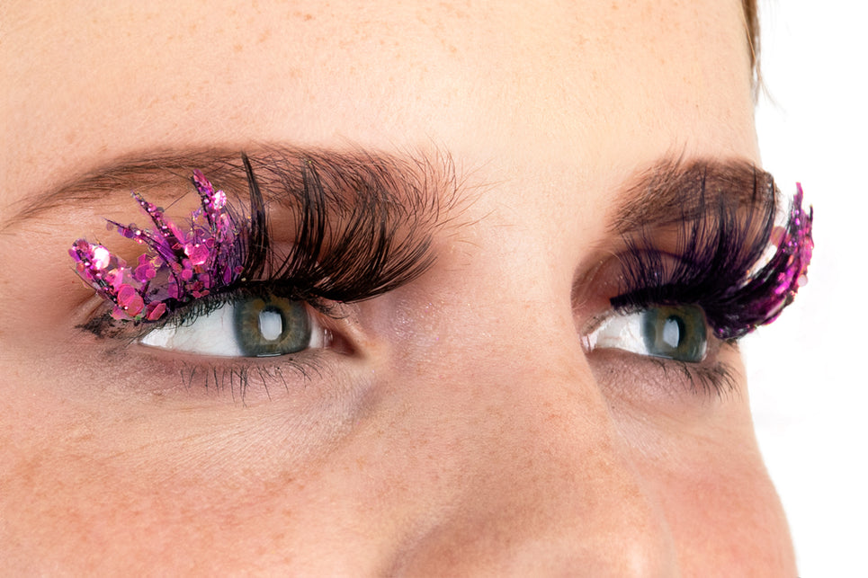 PXP Professional Colours PXP fluorescerende glitter wimpers roze