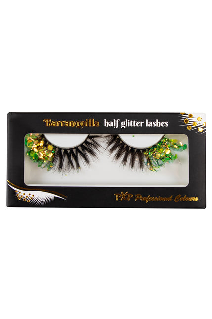 PXP Professional Colours PXP fluorescerende glitter wimpers Smaragd