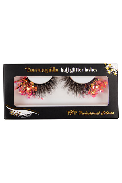 PXP Professional Colours PXP fluorescerende glitter wimpers Zachtroze