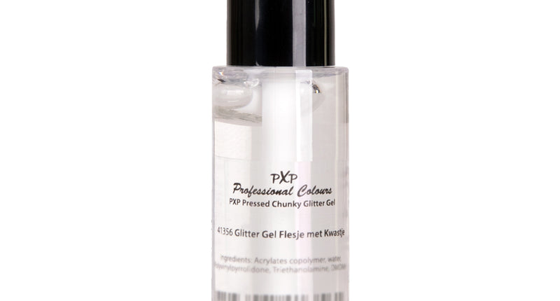 PXP Professional Colours PXP glitter fix gel flesje met kwastje