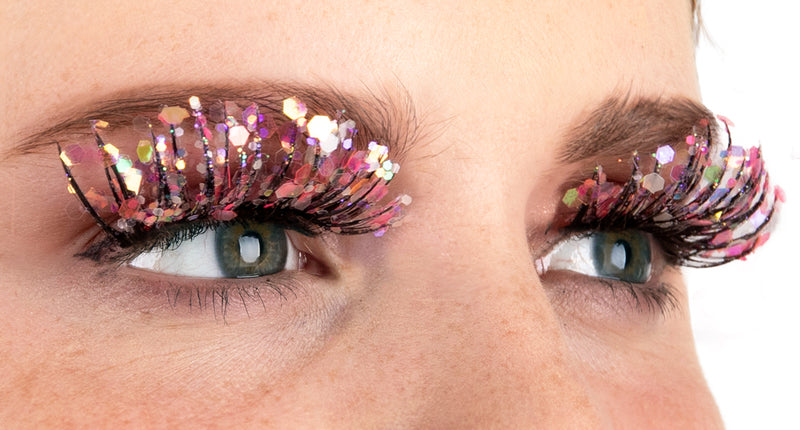 PXP Professional Colours PXP lichtgevende glitter wimpers abrikoos