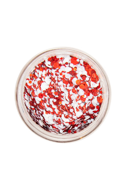 PXP Professional Colours PXP Pressed chunky glitter creme rood wit 10 ml