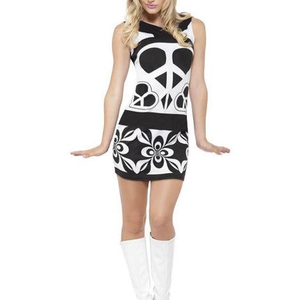 Smiffys Hippie jurk Claudia Medium