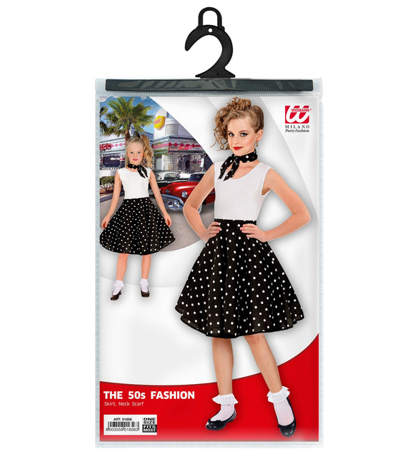 Verpakking van de jaren 50 rok Holly met rok en halsdoek van Widmann