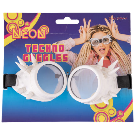 Verpakking van de roze steampunkbril, technogoggles van Funny Fashion