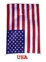 Vlag Amerika USA van 150 x 90 cm met rood-witte strepen en blauw sterrenveld als Amerikaanse versiering