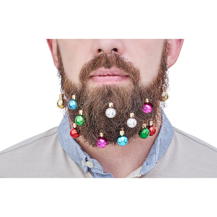 Wicked Costumes Baard kerstballen 12 stuks
