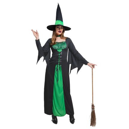 Wicked Costumes Betoverende Heks - Groen