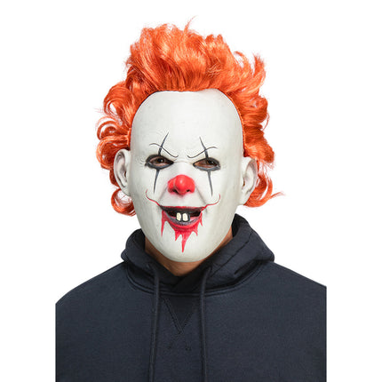 Wicked Costumes Clown masker Roodharig