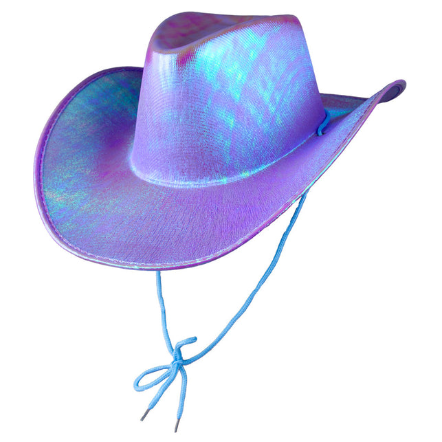 Wicked Costumes Cowboyhoed texaans - Lavendel glanzend