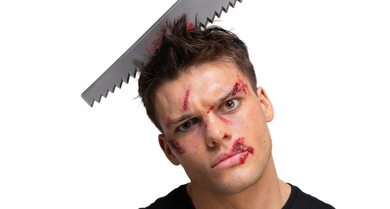 Wicked Costumes Diadeem zaag in hoofd