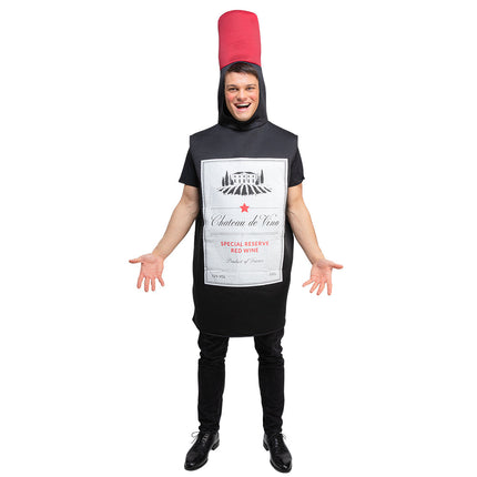 Wicked Costumes Grappig Rode Wijnfles kostuum