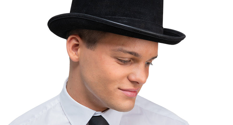 Wicked Costumes Hoge hoed deluxe - zwart