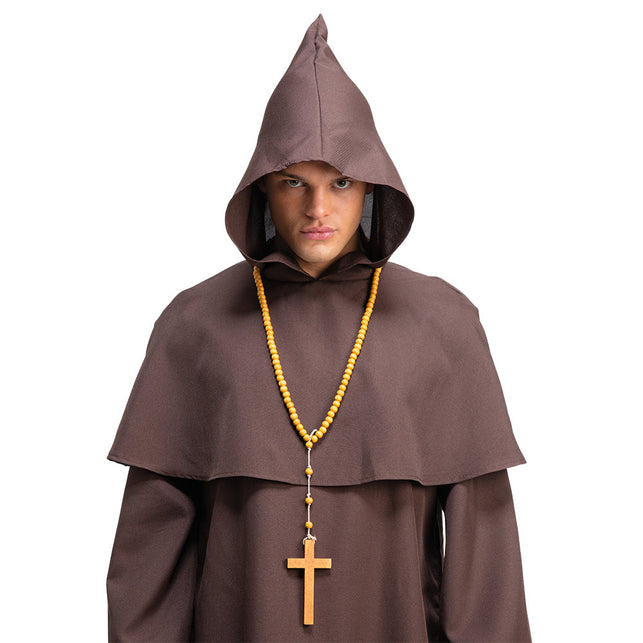 Wicked Costumes Monnikskruis met kralenketting